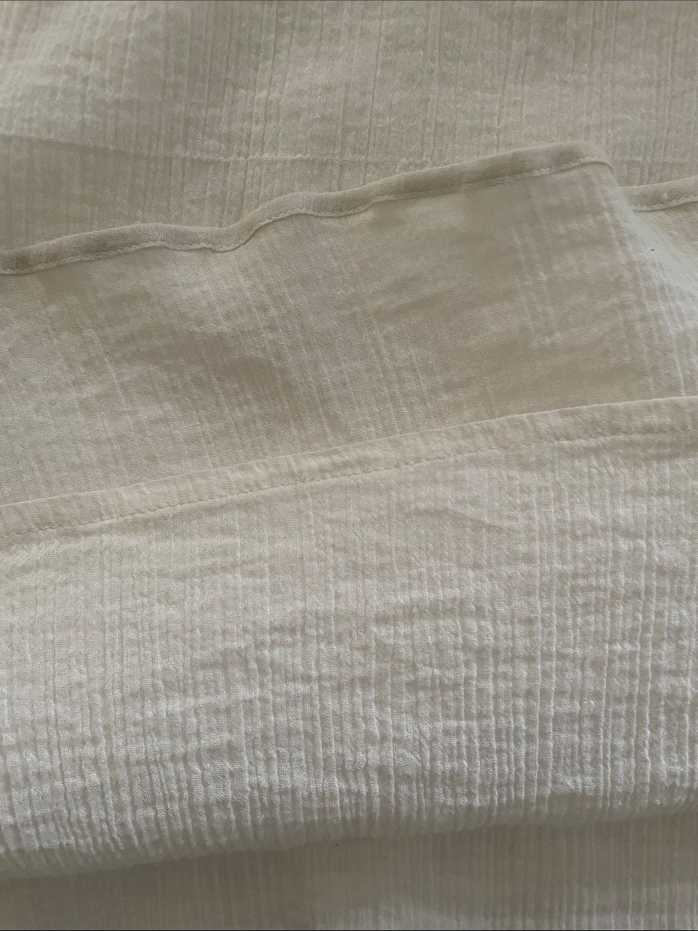 ONIA Crinkle Gauze Maxi Dress In Egret. Size M - Picture 9 of 16